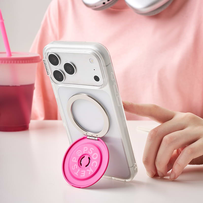 Aluminum Fuchsia &mdash; MagSafe Kick-Out Grip & Stand image number 5